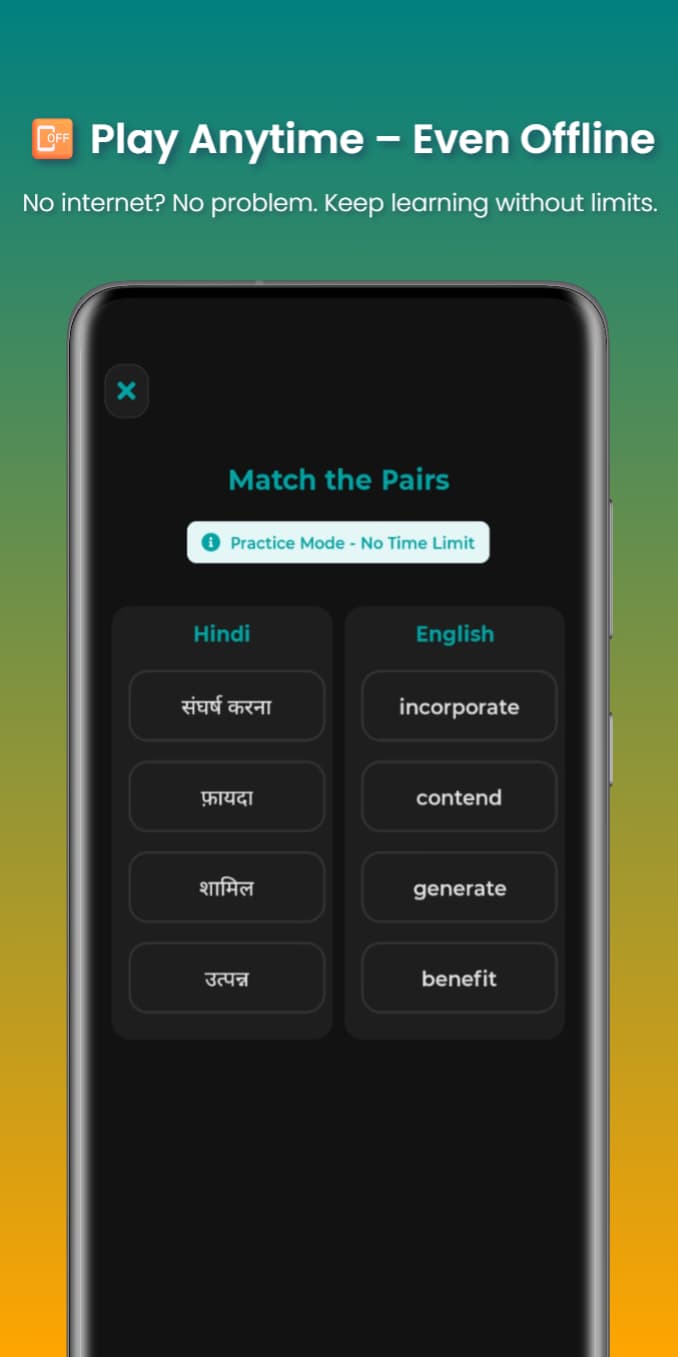 LingoMatch offline mode